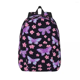 Backpack Butterfly Fashion Gift High School Hiking Travel Daypack For Men Women Laptop Shoulder Bag