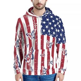 New American Flag Hoodie Mens Sweatshirt Couple Sweater Design