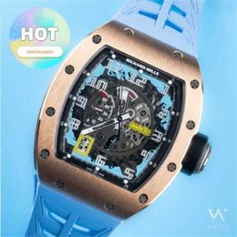 RM Racing Wrist Watch RM030 Rose Gold/Titanium Skeleton Dial