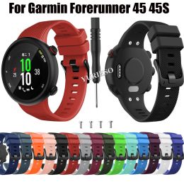 Accessories 16 Colours Wristband Band Strap for Garmin Forerunner 45 45S Silicone Replacement Smart Watch Fashion Watch Strap Accessories