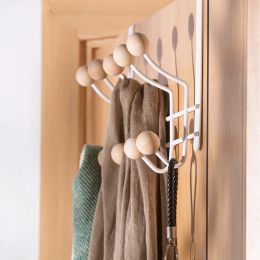 Rails Bathroom Towel Rack Over The Door Hooks for Hanging Metal Wall Storage Rack Without Punching