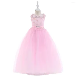 Girl Dresses Year 4-14 Years Girls Christmas Gifts For Birth Princess Clothes Floral Long Party Sleeveless Dress