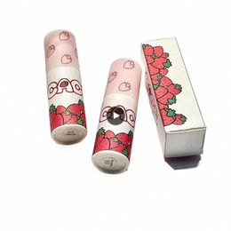 1/2/4pcs Colour Brown Lip Glaze Matte Liquid Lipstick Cute Strawberry Waterproof Veet Red Lip Mud Cheek Rouge Tint 89cI#