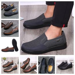 GAI comfortable Men Shoe Black Shoes Round Toes party Outdoors banquet Classic suits Men Business heel designer Shoes size EUR 38-50 soft