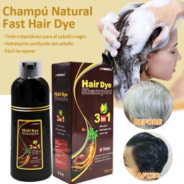 Colour 30/40/100pcs/lot Wholesale Hair Dye Shampoo Hair Care Products Washable Dye 5 Min Ginger 3 In 1 Fast Black Hair Colour Shampoo