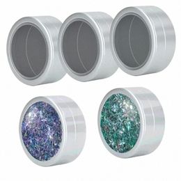 10-50pcs 25ml Round Aluminium Tin Box With Window Candle Jar Metal Lip Balm Gloss Cosmetics Ctainer Candy Nails Art Storage Box z3MS#