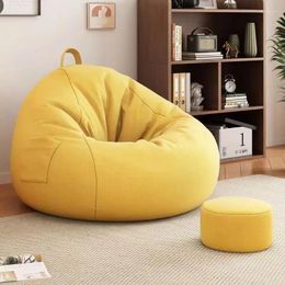 Chair Covers Lazy Sofa Can Lie Down And Sleep In Bedroom Living Room Tatami Bean Bag Small Balcony Leisure Single Back