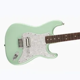 Guitar Surf Green Colour Tom Delong ST Electric Guitar, Solid Body ,Rosewood Fretboard, Pearl White PickGuard , Big Head