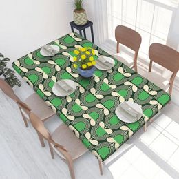 Table Cloth Green Block Flower Tablecloth Rectangular Oilproof Orla Kiely Cover For Dining Room 4FT