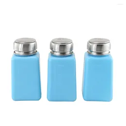 Professional Hand Tool Sets 200ML Empty Pump Liquid Alcohol Press Dispenser Nail Polish Remover Cleaner Bottle Make Up Refillable Container