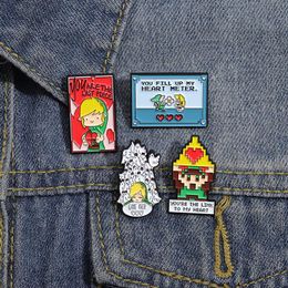 childhood vintage game pin Cute Anime Movies Games Hard Enamel Pins Collect Cartoon Brooch Backpack Hat Bag Collar Lapel Badges