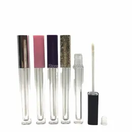 empty Lip Gloss Tubes 10/30/50pcs 4.5ML Pink Black Gold Purple Square Lipgloss Packaging Plastic Lip Gloss Tubes with Wands Y76z#