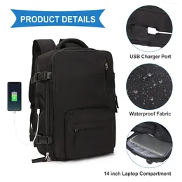 Backpack Women Travel Waterproof USB Charging Port Personal Item Carry On Business Weekender Ryanair