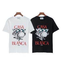 Mens T Shirt Designer clothes Casablanca Men Womens Shirts Fashion tshirt size s-xxxl Letters print Casual Summer Short Sleeve Man Tee Woman Clothing Asian kpop yh9