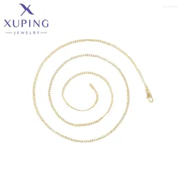 Pendant Necklaces Xuping Jewellery Arrival 60cm Simple Chain Gold Colour Charm Necklace Women Girls Exquisite Gift X000453485