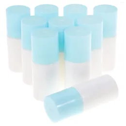 Storage Bottles 10Pcs Flat Liniment Sponge Bottle Liquid Refillable Small