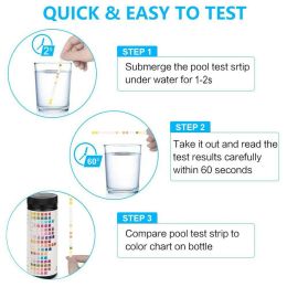 Testing 16in1 Drinking Water Test Strip PH Bromine Nitrate Water Quality Test For Aquarium Fish Tank Pool Water Test Strip