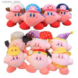 Stuffed Plush Animals Whosa 24pcs/lot 4inch Cute Cartoon Anime Star Kirby Stuffed Doll Plush Toys Pendants Keychain Gifts L240320