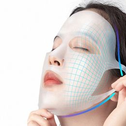 3d Silice Face Mask Reusable Moisturising Lifting Firming Anti Wrinkle V Shape Face Firming Gel Sheet Mask Ear Fixed Tools M3CL#