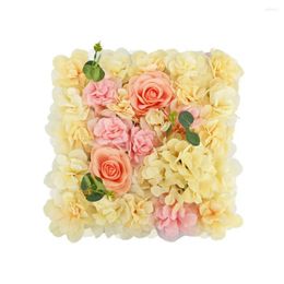 Decorative Flowers Wedding Flower Wall Panel Elegant 3d Floral Backdrop For Bridal Shower Baby Artificial Rose