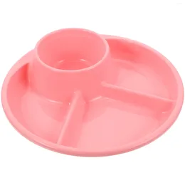Dinnerware Sets Compartment Plate Dish For School Lunch Serving Tray Dinner Home Breakfast Diet Pp Child
