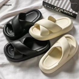 Slippers Same Style For Men Women Cute Thick Soled Feet Feeling Wearing Externally Home Indoor Anti Slip And Odor Proof Couple