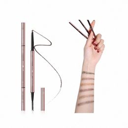 o.two.o 6 Colours Ultra Fine Triangle Eyebrow Pencil Lg Lasting Waterproof Blode Brown Precise Brow Definer Eye Brow Makeup q25Q#