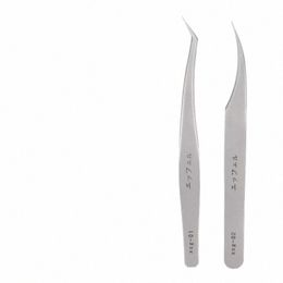 2pcs L Tweezers Set False Eyel Extensi Clip Pliers Eyebrow Tweezers For Hair Nail Art Soldering L Tgs Makeup Tools p9QU#