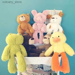 Stuffed Plush Animals 30CM Sweet Frog Plushies Toy Pillows Kawaii Peluch Bear Sheep Monkey Duck Fully Stuffed Dogs Cat Appease Dolls For Girls Gifts L240320