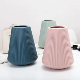 Vases Scandinavian Creative Wet And Dry Flower Pots Ceramic Imitation Plastic Crafts Home Decorative Desktop Decorations