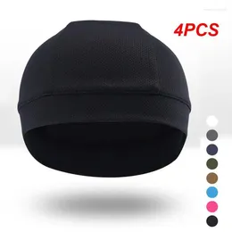 Cycling Caps 4PCS Black Cool Series Retro Road Lightweight Mesh Gorra Ciclismo Hombre Bike Inside Wear