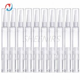 10pcs 5ml Cuticle Oil Pen Empty Nail Oil Twist Pen with Brush Eyel Growth Liquid Tube Pen Cosmetic Lip Gloss Ctainer C9gq#