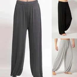 Men's Pants Trousers Anti-pilling Men Modal Elastic Waist Trendy Casual Spring