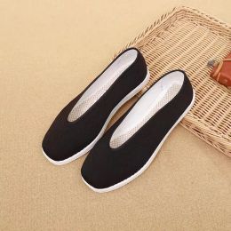 Shoes Black Cotton High QualityShoes Bruce Lee Vintage Chinese Kungfu Shoes Yongchun Taiji Slippers Martial Arts Pure Cotton Shoes