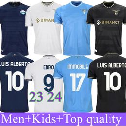 23 24 Lazio Immobile soccer Jerseys maglie 2024 LUIS BASTOS .LUIS ALBERTO ZACCAGNI MARUSIC PEDRO ANDERSON men kids kit football shirt 10th Anniversary