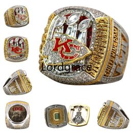 Designer 2022 Super Bowl Championship Anello di lusso in oro 14K KC Team Champions Anelli per gioielli con diamanti da donna da uomo
