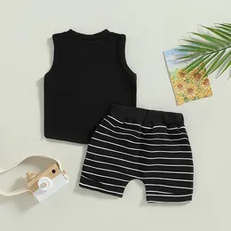 Clothing Sets Toddler Baby Boy Summer Outfit Sleeveless Crewneck Tank Tops And Drawstring Shorts Infant Clothes