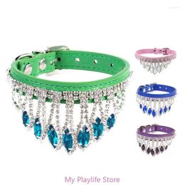 Dog Collars Collar With Fringed Rhinestones For Party Elegant Dogs Cats Necklace Small Fashion Pet Jewelry