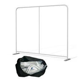 Accessories 10x8FT Straight Exhibit Show Tension Fabric Display Backdrop Advertising Stand Frame structure Without Printing(Only Frame)