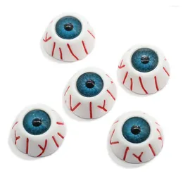 Decorative Flowers 20/50pcs 24mm Half Round Acrylic Doll Bear Craft Plastic Simulation Horror Eyes Eyeball DIY Halloween Decoration