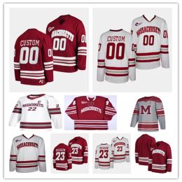 Massachusetts Minutemen UMass Koleji Hokey Jersey Cale Makar Scott Morrow Jack Musa Lucas Mercuri Ryan Lautenbach Ufko Kenny Connors Aaron Bohlinger Cameron