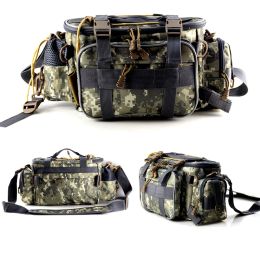 Bags Outdoor Fishing Bag Tackle Reel Lures Storage Box Waist Shoulder Camera Handbag Fishing Tackle Bag Daily Hiking Tactical Package