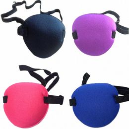 adult Child Single Eye Cover Portable Soft Eye Patch Amblyopia Traning Goggles Eyeshade Slee One-eyed Cover Eye Mask B0N2#