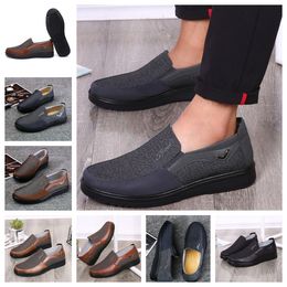 GAI comfortable Men Shoes Black Shoes Round Toes party Outdoor banquet Classic suits Men Business heel designers Shoes size EUR 38-50 softs