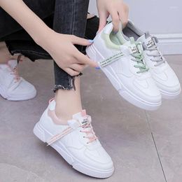 Casual Shoes BCEBYL Spring And Autumn Fashion Round Toe Flat Solid Colour Lace-up Comfortable Non-slip Wear-resistant Women's