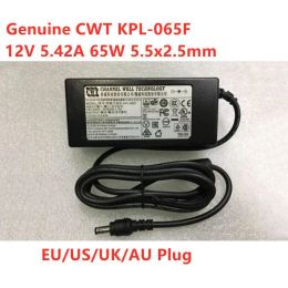 Adapter Genuine CWT 12V 5.42A 65W AC DC Adaptor KPL065F For LED LCD Monitor Power Supply Adapter Charger