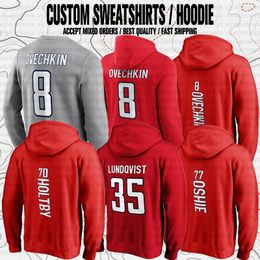 TJ Oshie Nicklas Backstrom USA Hockey Club Fans Marken-Sport-Sweatshirts Fleece-Pullover-Hoodies