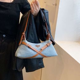 Shoulder Bag Brand Discount Women's Fashion Versatile One Crossbody Bag with Small Dign Minimalist Handbag Denim Underarm for Women