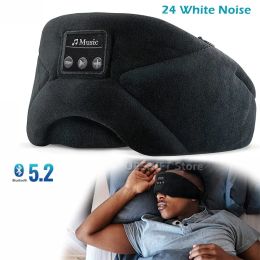 Headphones Sleep Headphones Headband 24 White Noise Bluetooth5.2 Adjustable Alleviate Fatigue Sleep Eye Mask UltraThin Sleeping Headphones