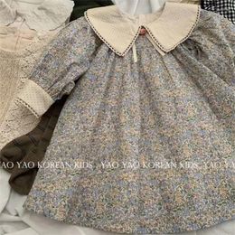 Girl Dresses Dress Kids Baby Party Evening Gown Cotton 2024 Beautiful Spring Autumn Outwear Garden Flower Children Clothing